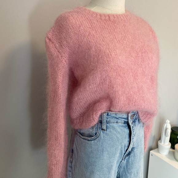 Fuzzy Pink Sweater - Picture 2 of 7